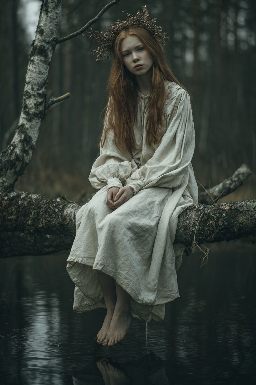 Forest Maiden Portrait Print. poster — photography art