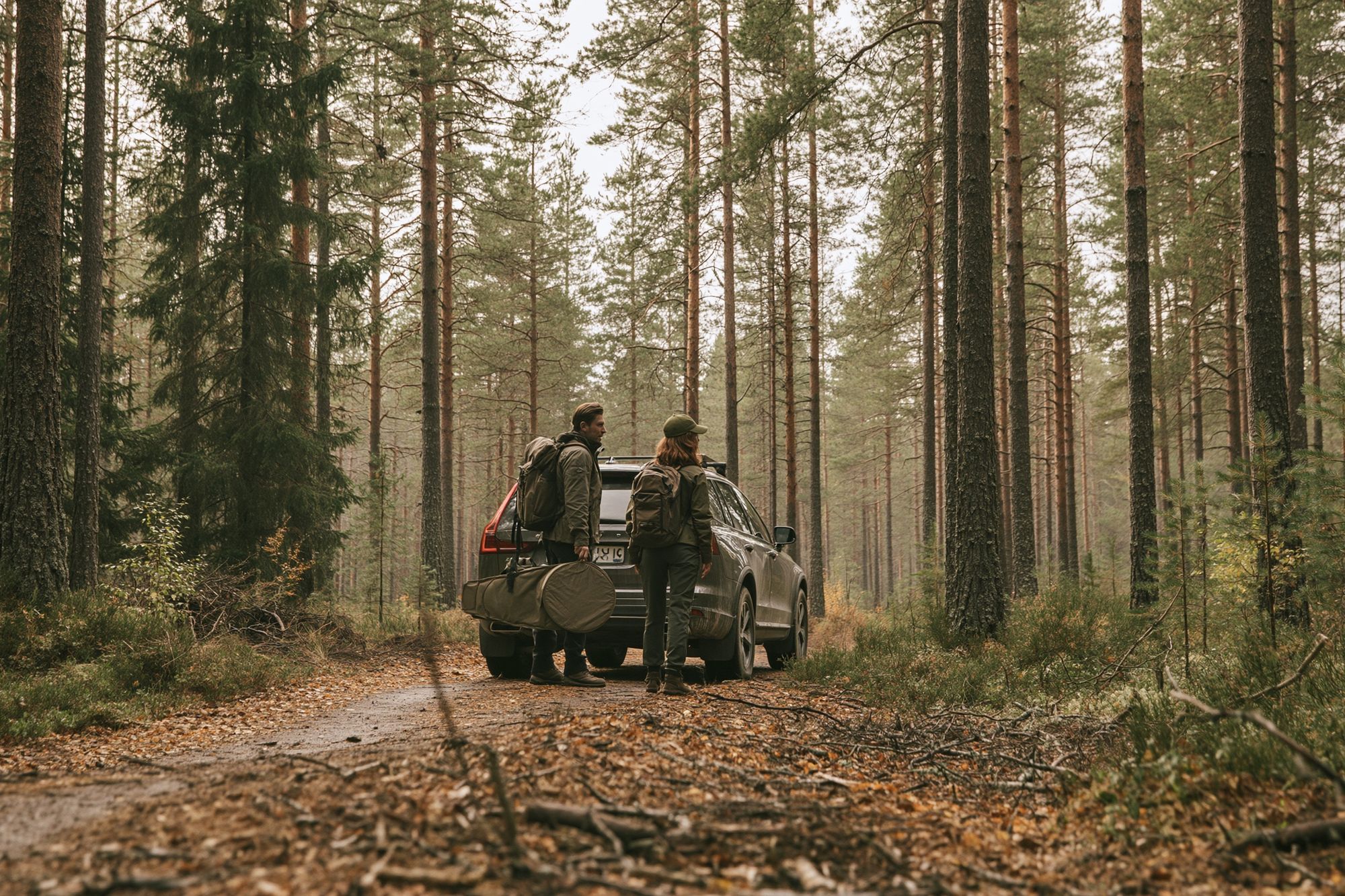 Forest Road Adventure Photography Poster. poster detail