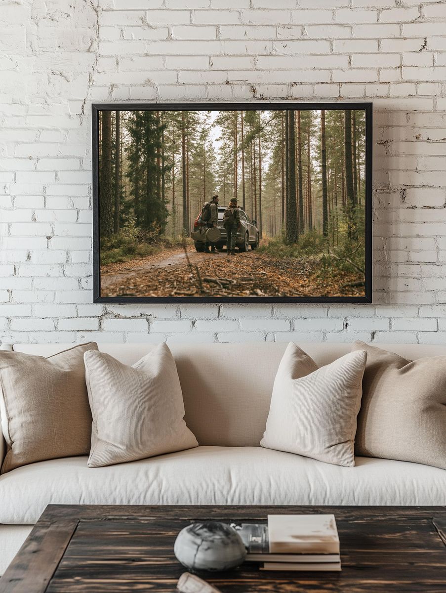 Forest Road Adventure Photography Poster. room preview