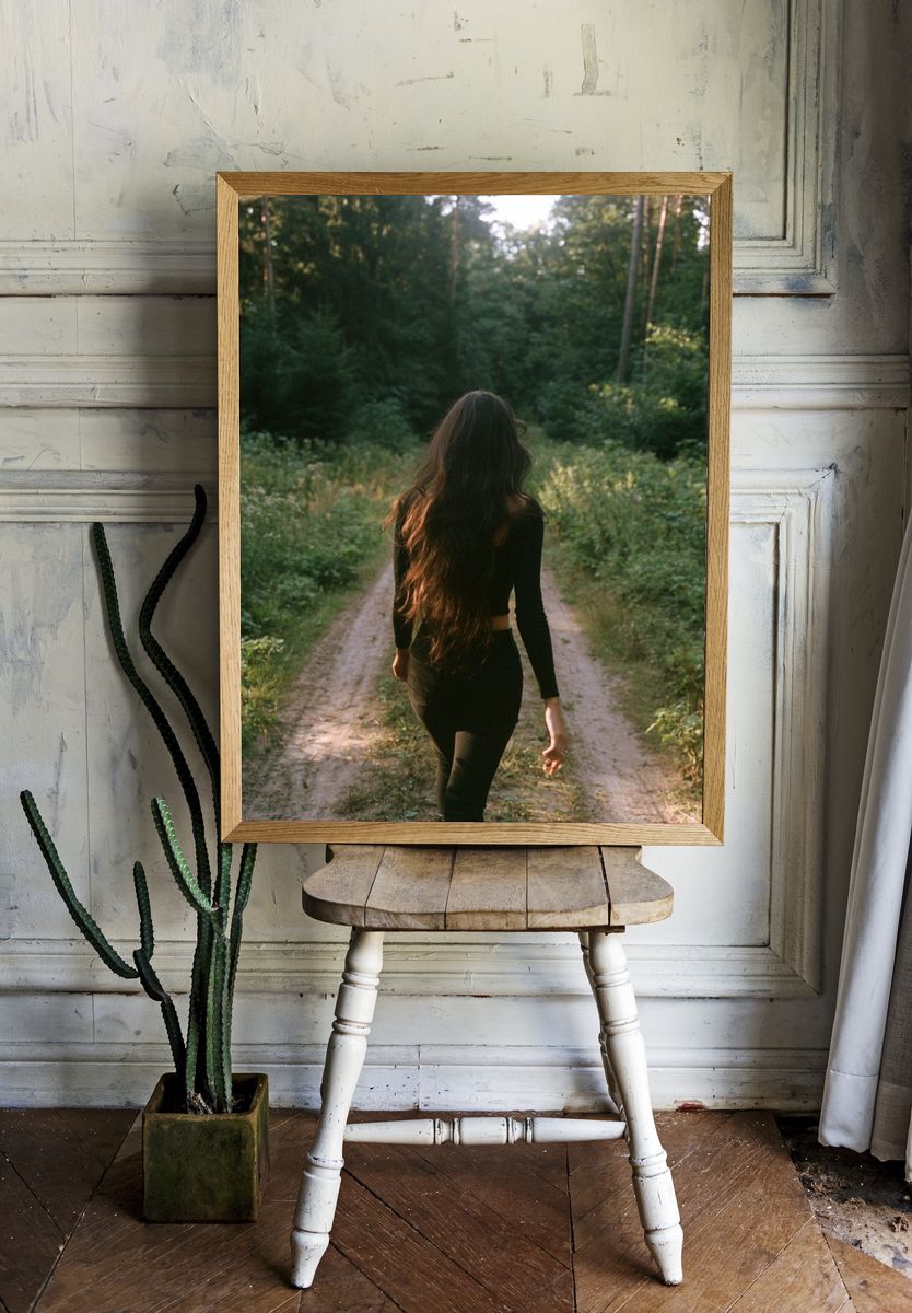 Forest Walk Photography Poster. — room view 1