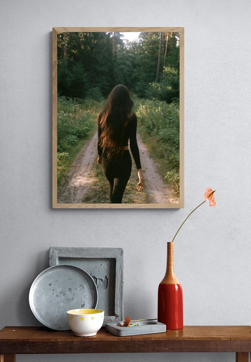 Forest Walk Photography Poster. — room view 3