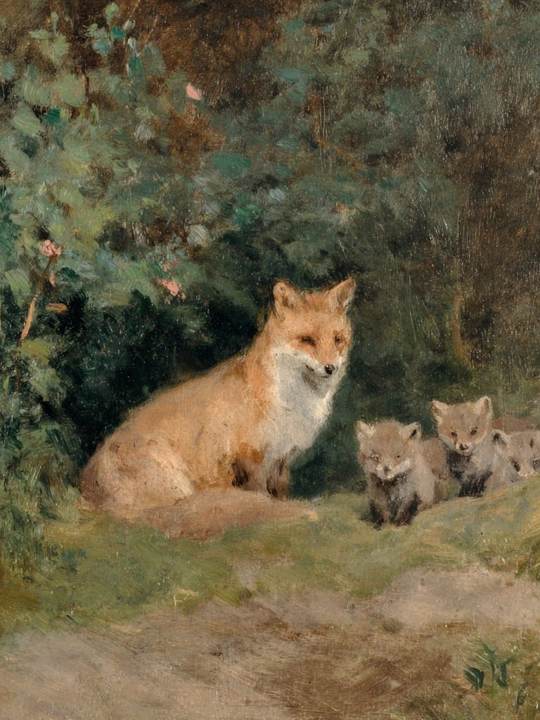 Fox Family — Fine Art Print. poster detail
