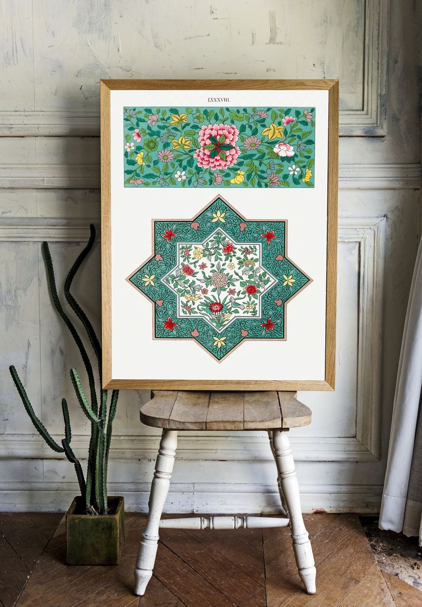 Floral Pattern Art Print. — room view 1