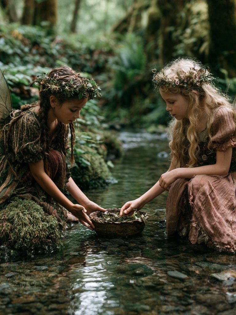 Forest Fairy Girls Photography Poster. poster detail
