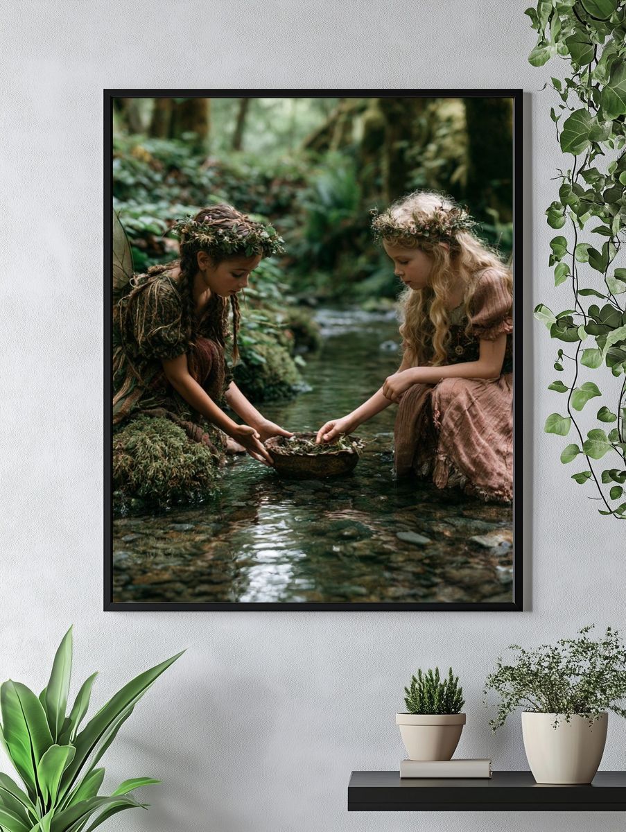 Forest Fairy Girls Photography Poster. — room view 4