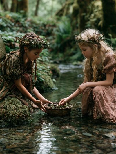 Forest Fairy Girls Photography Poster.
