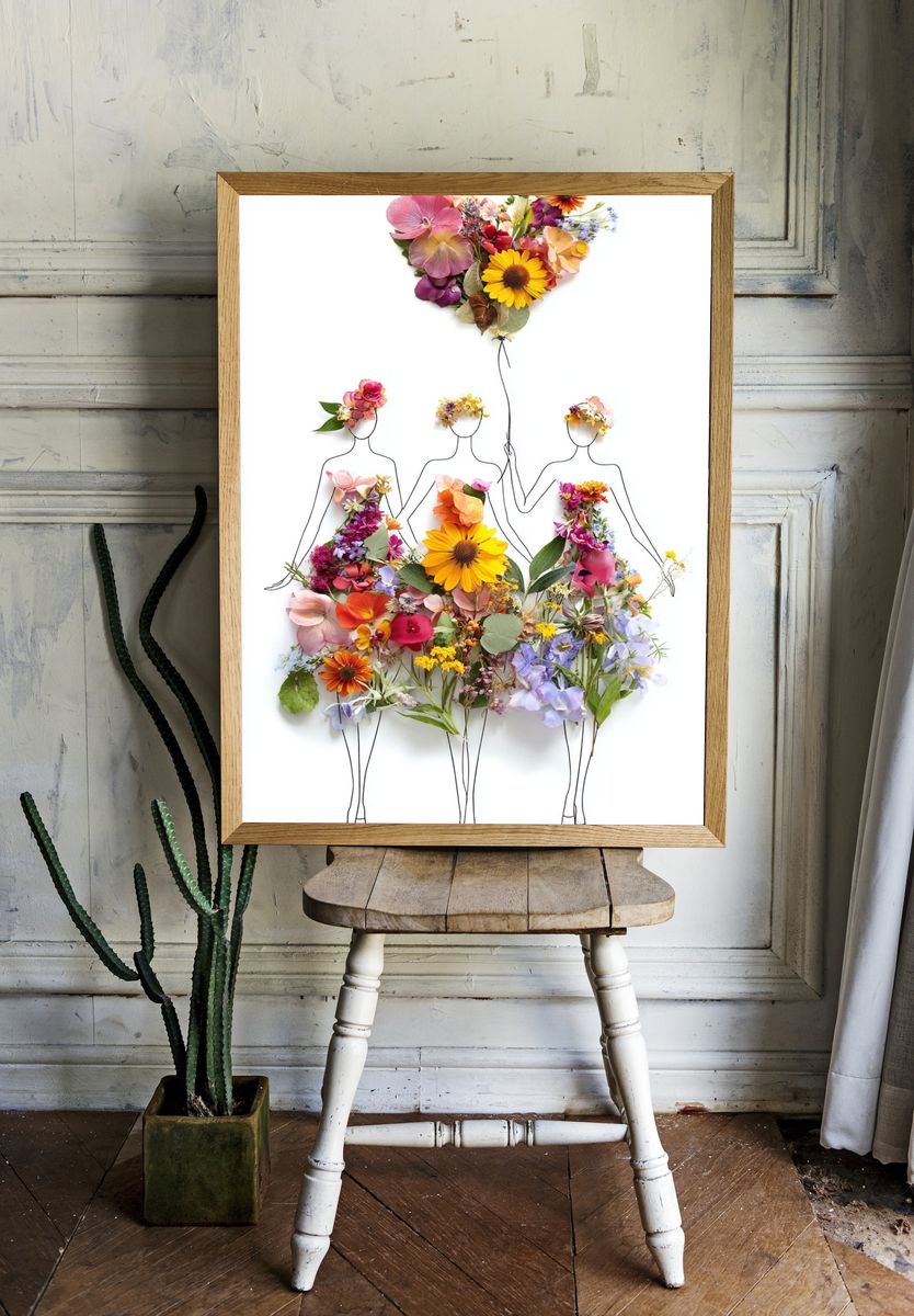 Floral Fashion Illustration Poster room preview