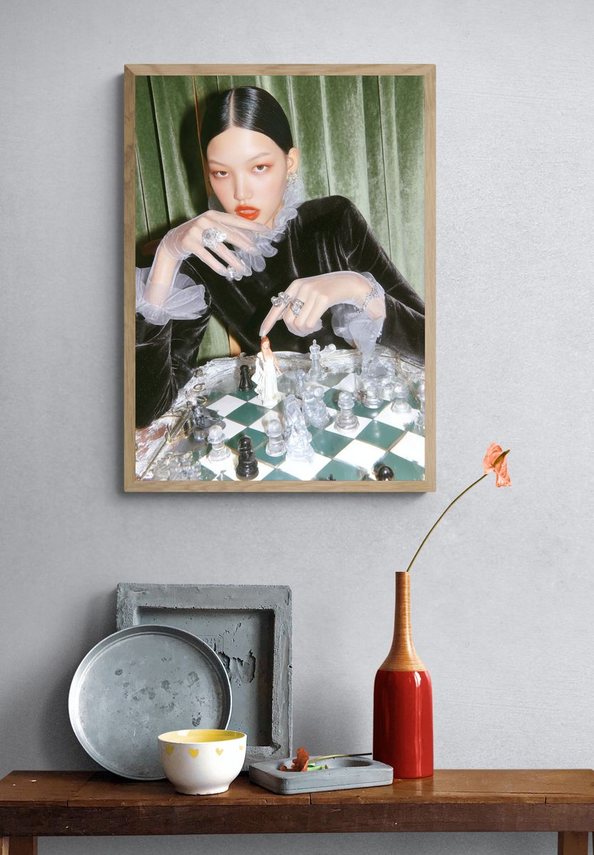 Chess Game — Fashion Photography Poster. — room view 3