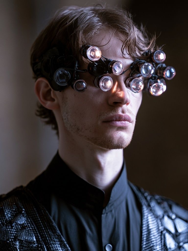 Futuristic Portrait Photography Poster. poster — photography art