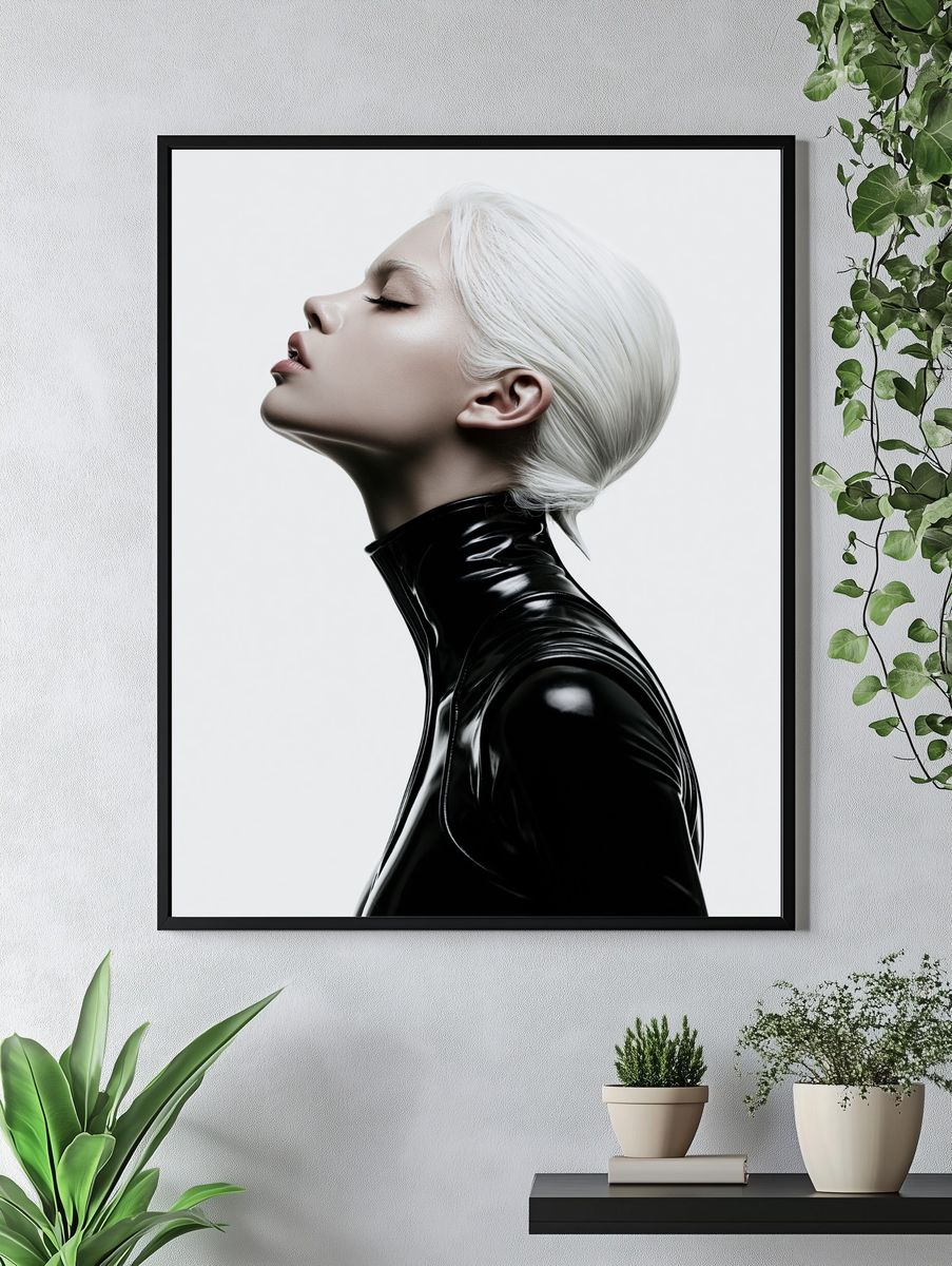 Futuristic Portrait — Fashion Print. — room view 4