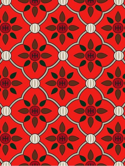 Floral Pattern — Retro Print. poster print