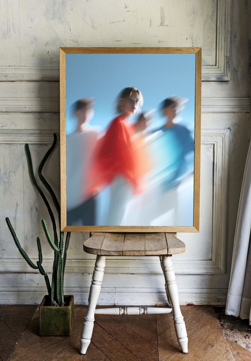 Dynamic Fashion Portrait Poster. — room view 1