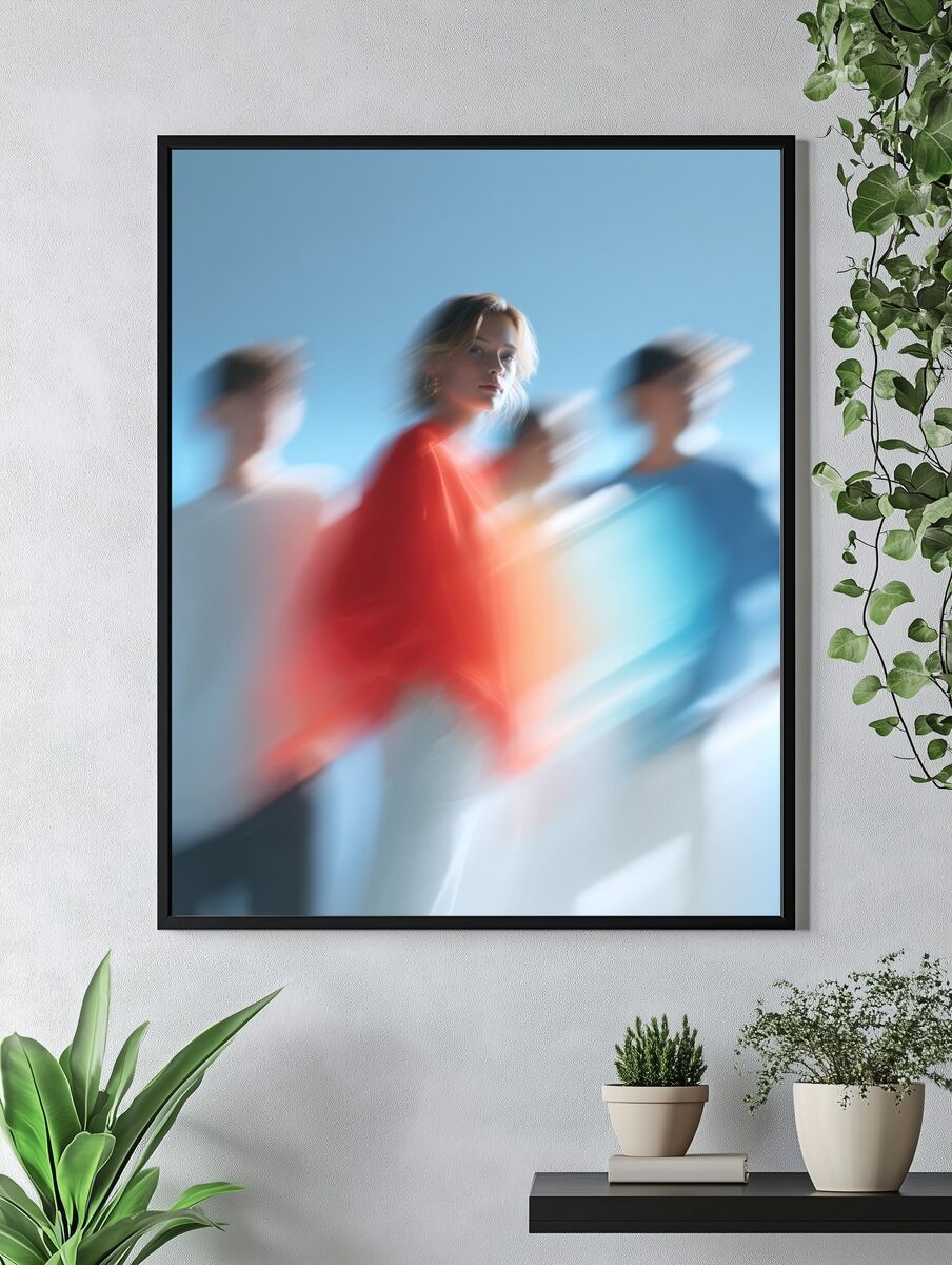 Dynamic Fashion Portrait Poster. — room view 4