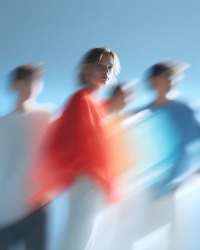 Dynamic Fashion Portrait Poster. poster