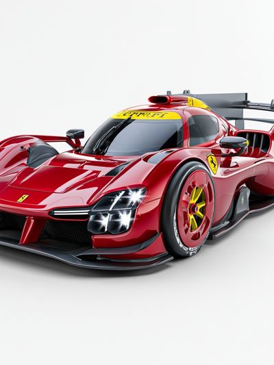 Ferrari Race Car Photography Poster. poster print