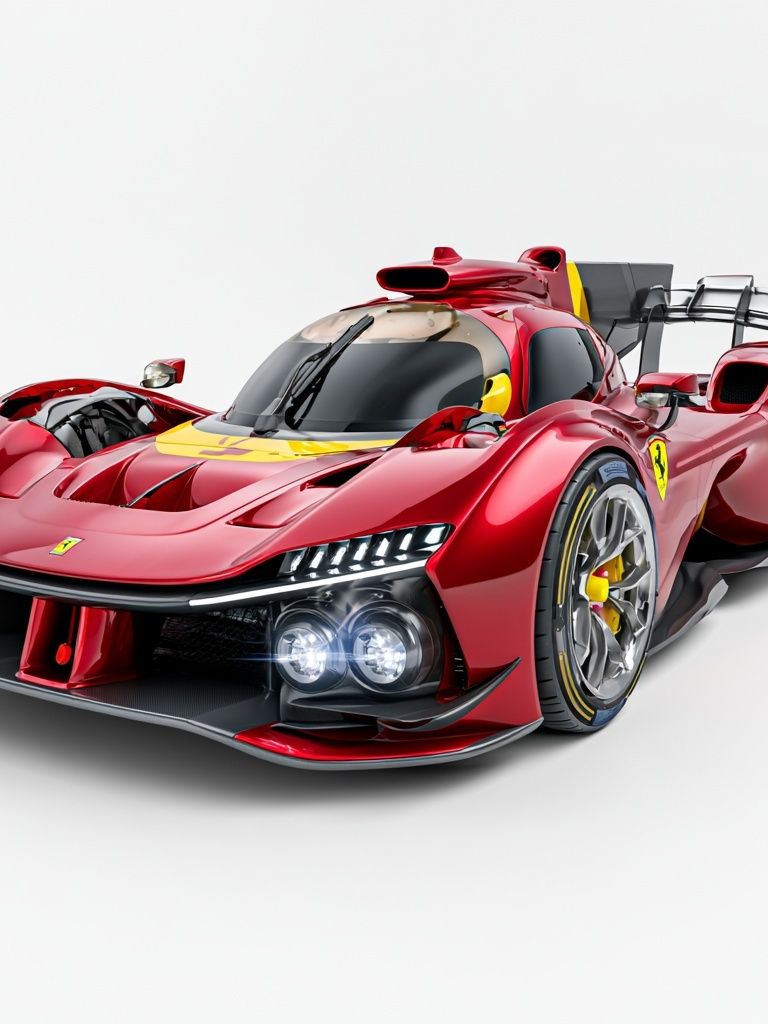 Ferrari Race Car Photography Poster. poster — photography art