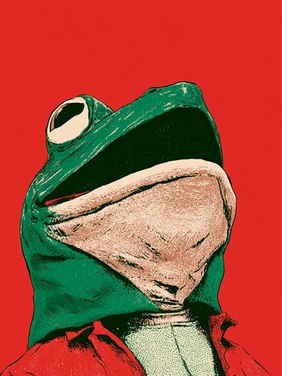 Frog Pop Art Poster. poster