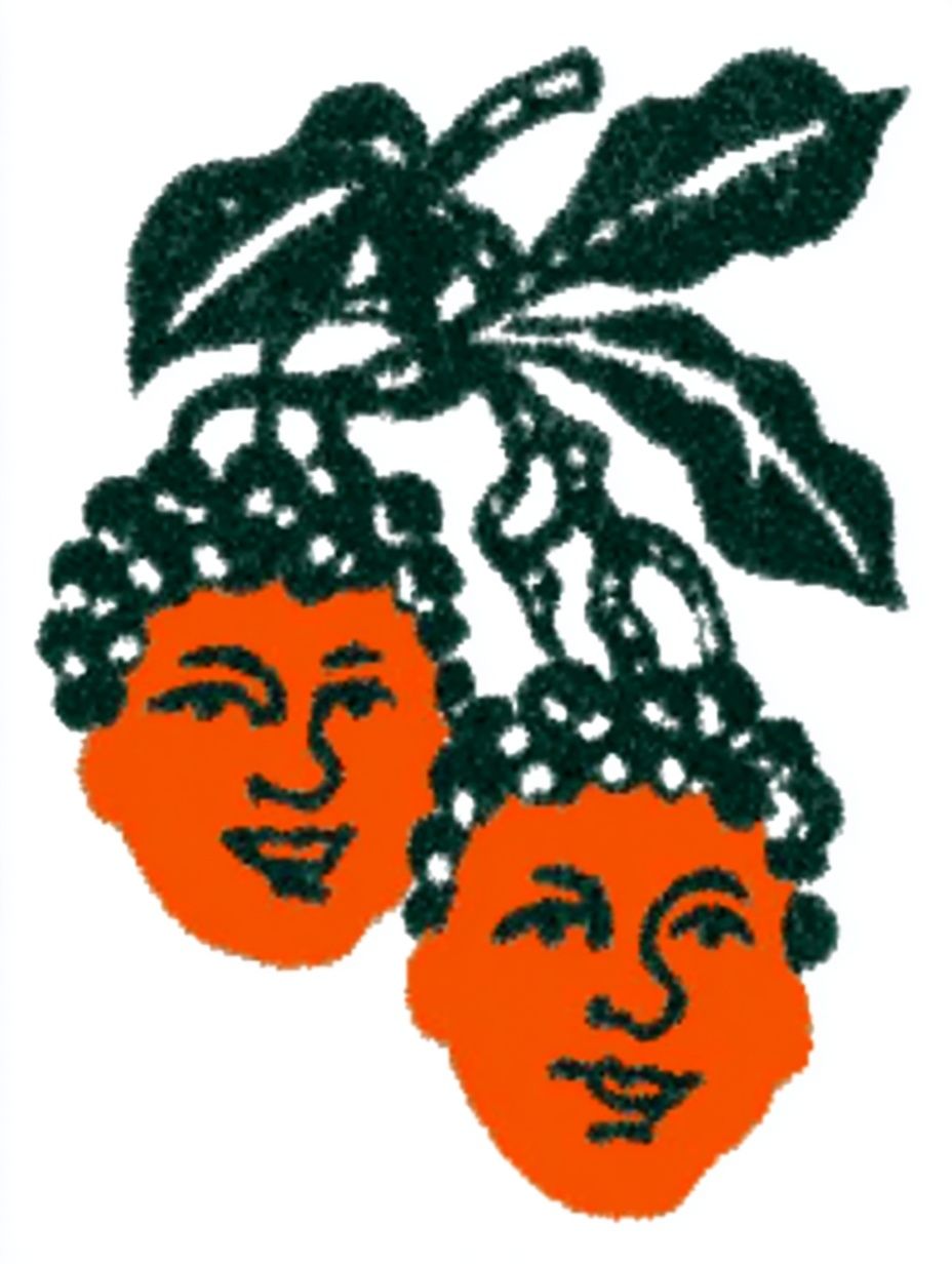 Fruity Faces — Illustration Print. poster — illustration art