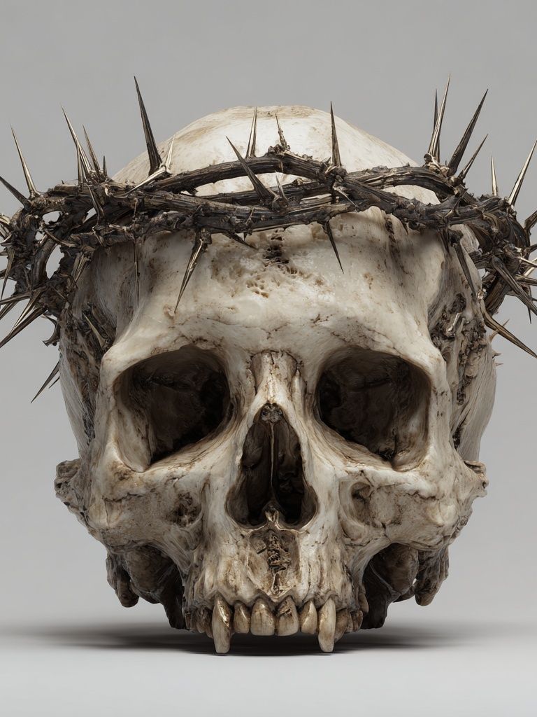 Crowned Skull Dark Print. poster — fine-art art
