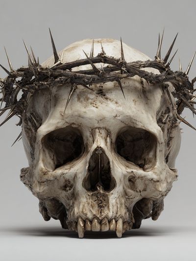 Crowned Skull Dark Print. poster print