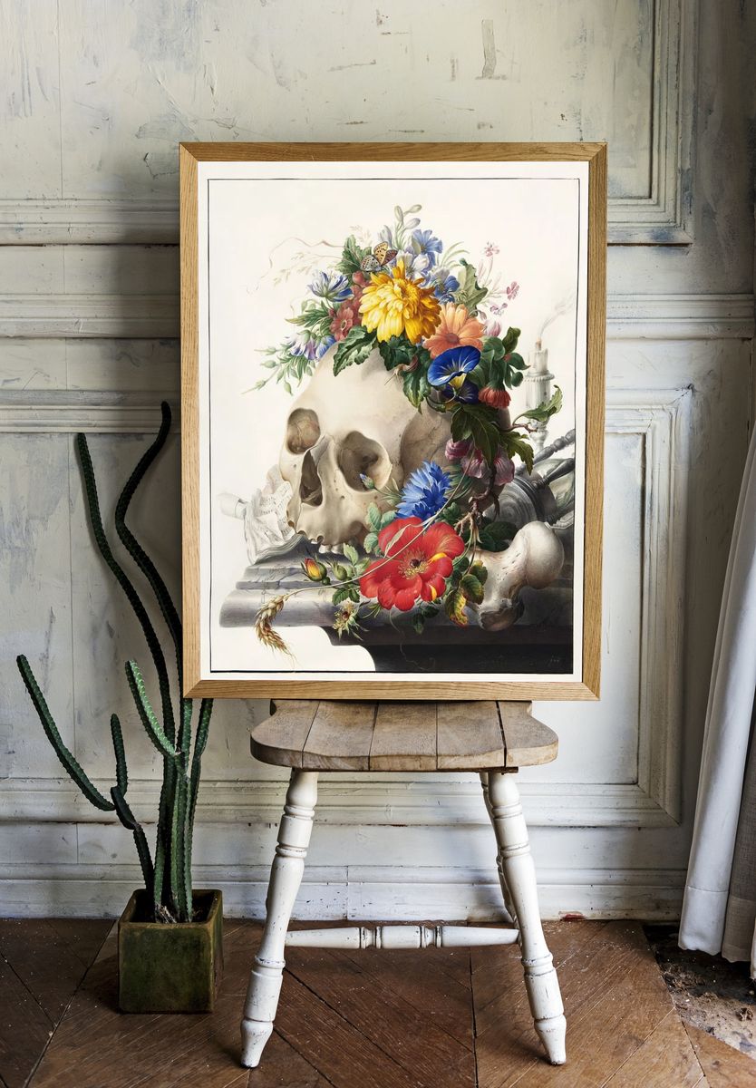 Vanitas still life (1667-1726) painting. — room view 1