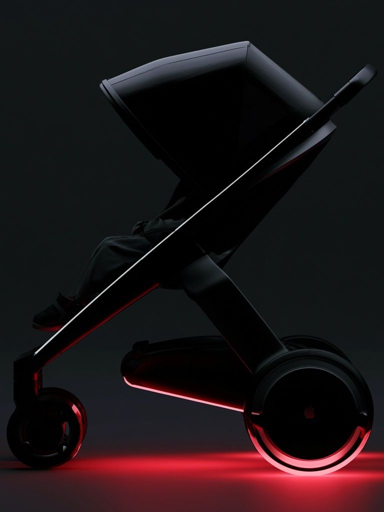 Futuristic Stroller Photography Poster. poster detail