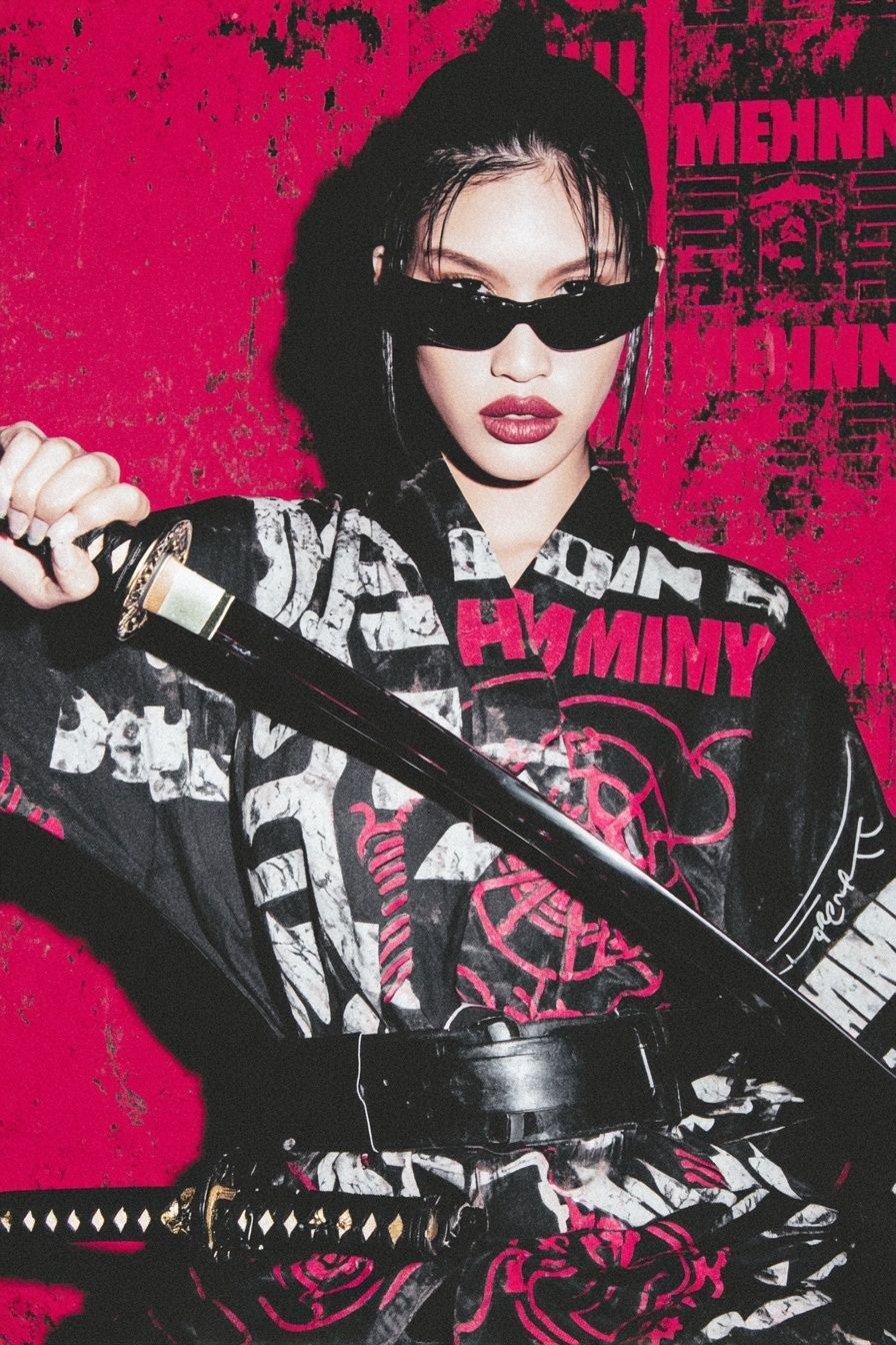 Fierce Samurai Warrior — Fashion Print. poster detail