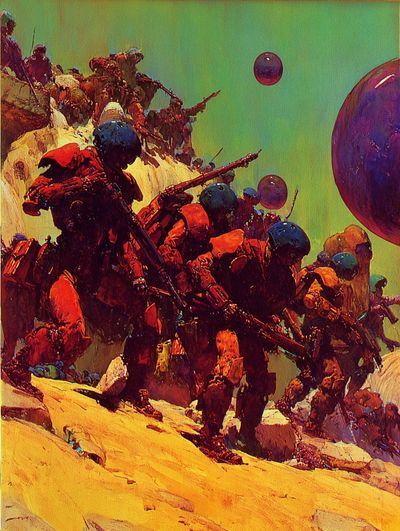 Futuristic Soldiers — Sci-Fi Print. poster