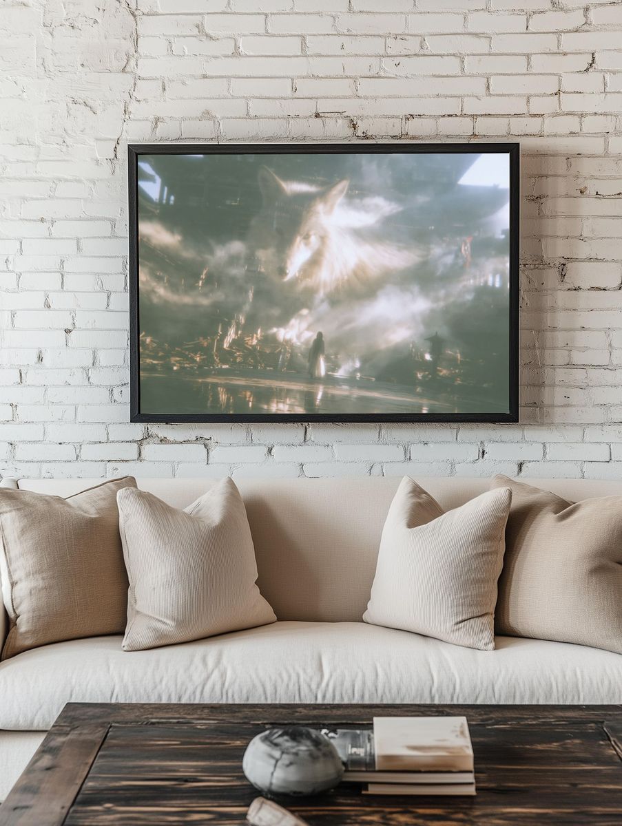 Fox Spirit Temple — Surreal Print. — room view 1