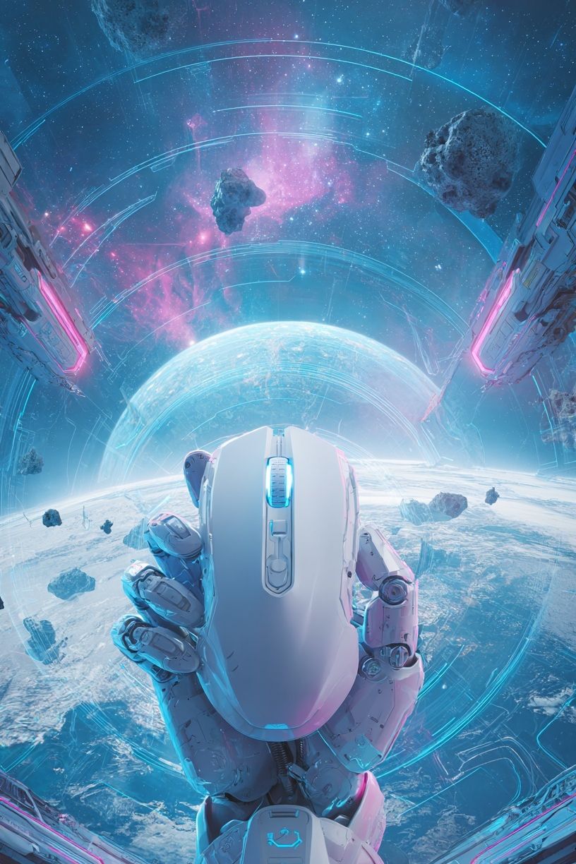 Futuristic Space Exploration Poster. poster — space art