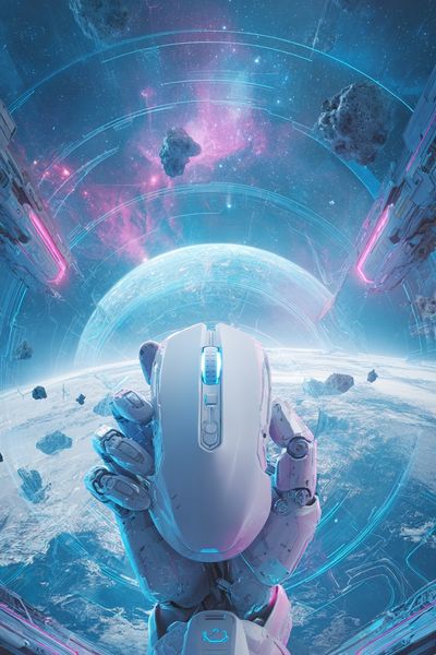 Futuristic Space Exploration Poster