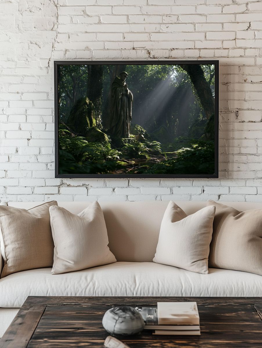 Forest Shrine — Fantasy Print. — room view 1