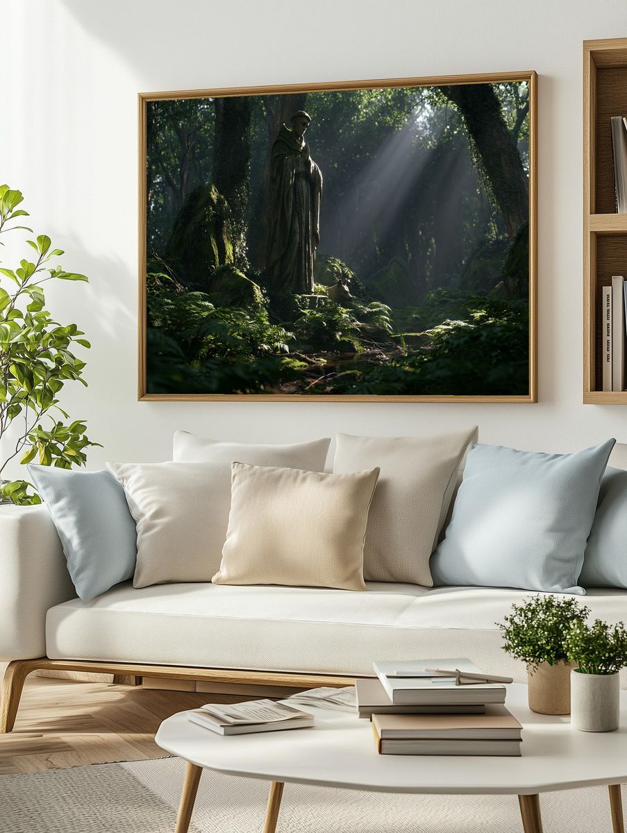 Forest Shrine — Fantasy Print. — room view 2