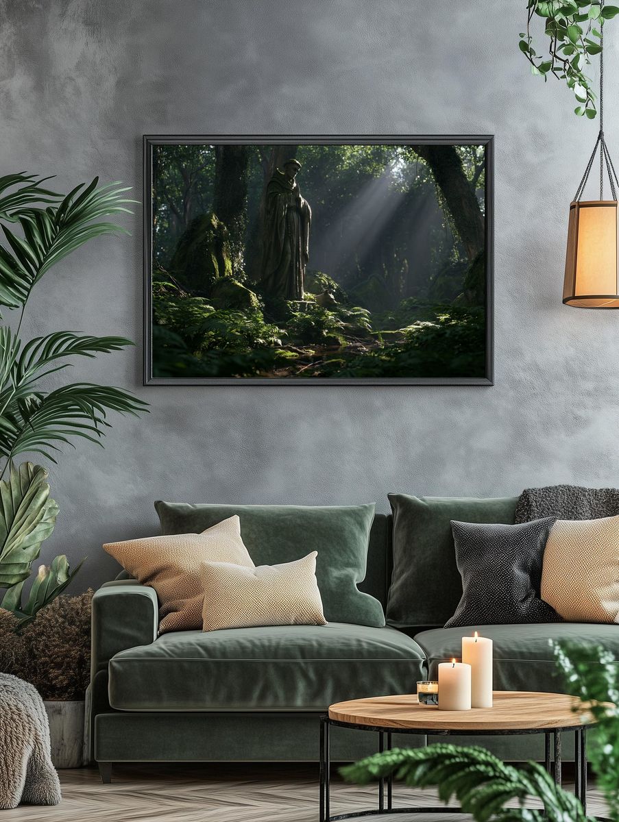 Forest Shrine — Fantasy Print. — room view 4