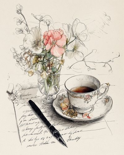 Floral Tea Cup