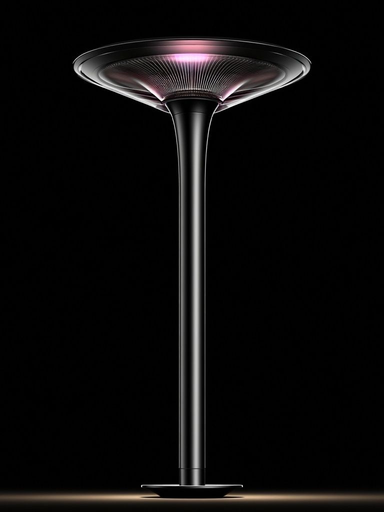 Futuristic Lamp Minimalist Poster. poster detail