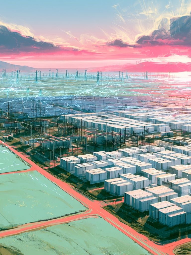 Futuristic Cityscape Digital Art Poster. poster — illustration art