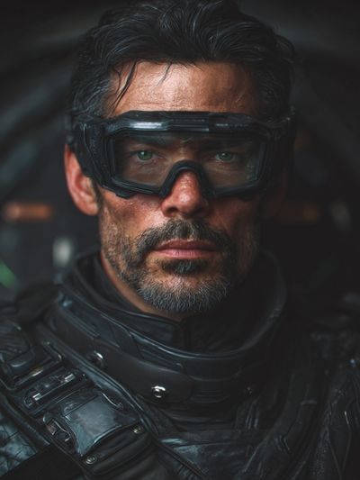 Futuristic Warrior — Portrait Print