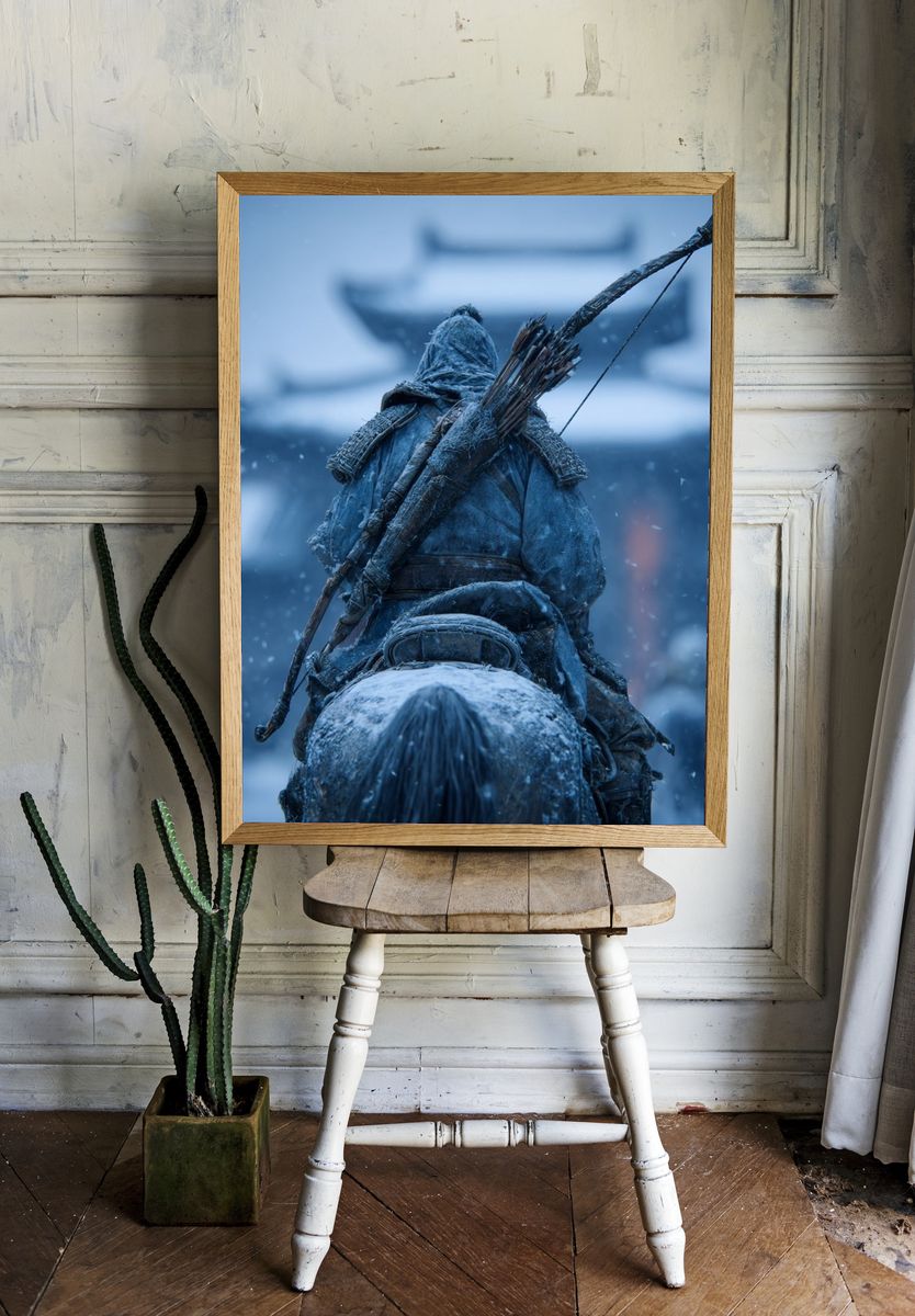 Frozen Warrior — Fine Art Print. — room view 1