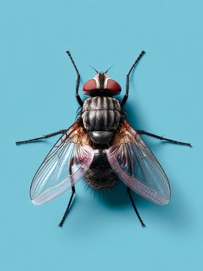 Close-Up Fly Photography Poster. poster