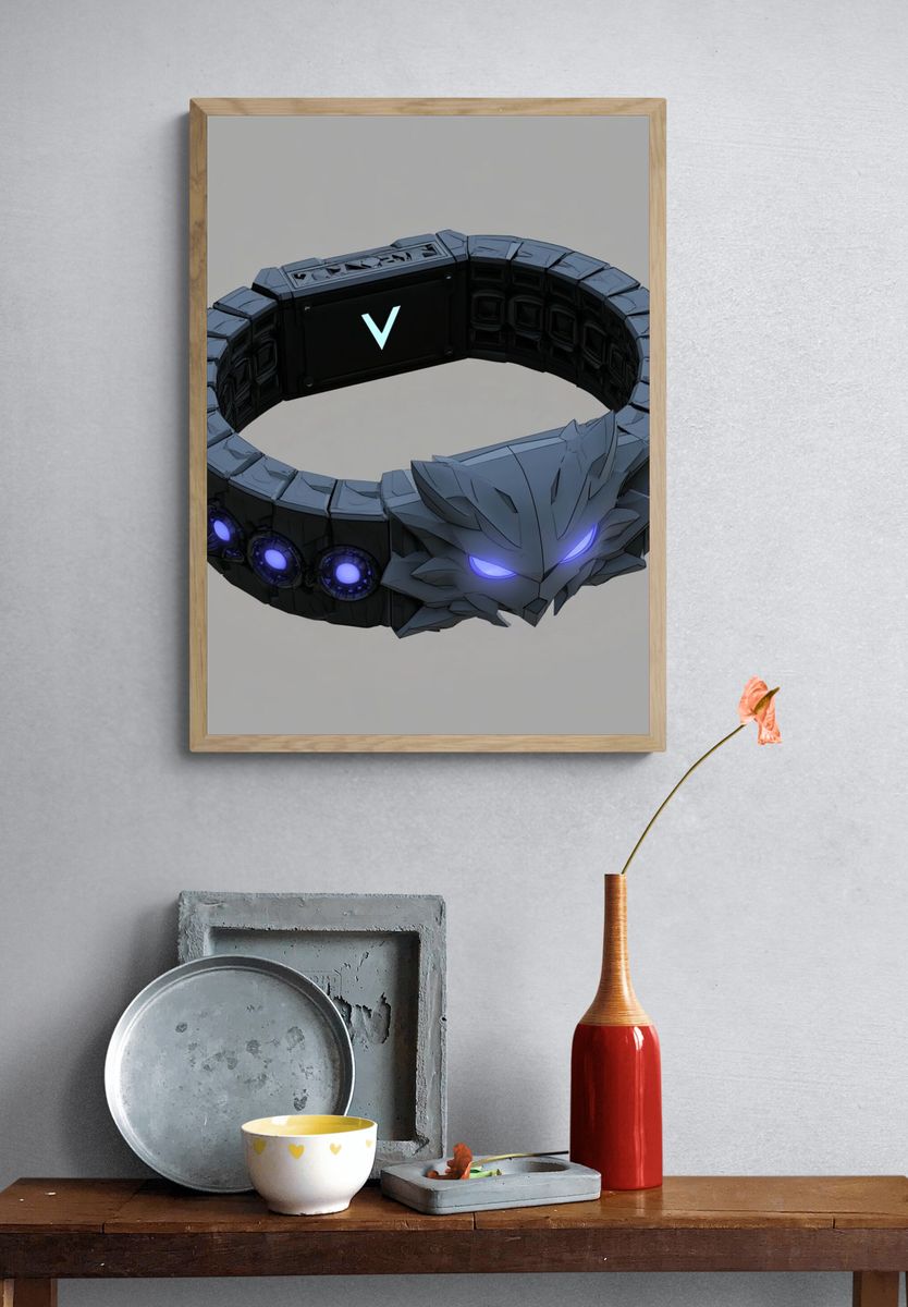 Dark Fantasy Wolf Ring Print. — room view 3