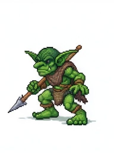 Goblin Pixel Art Poster. poster — gaming art