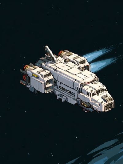 Pixel Space Shuttle Poster. poster