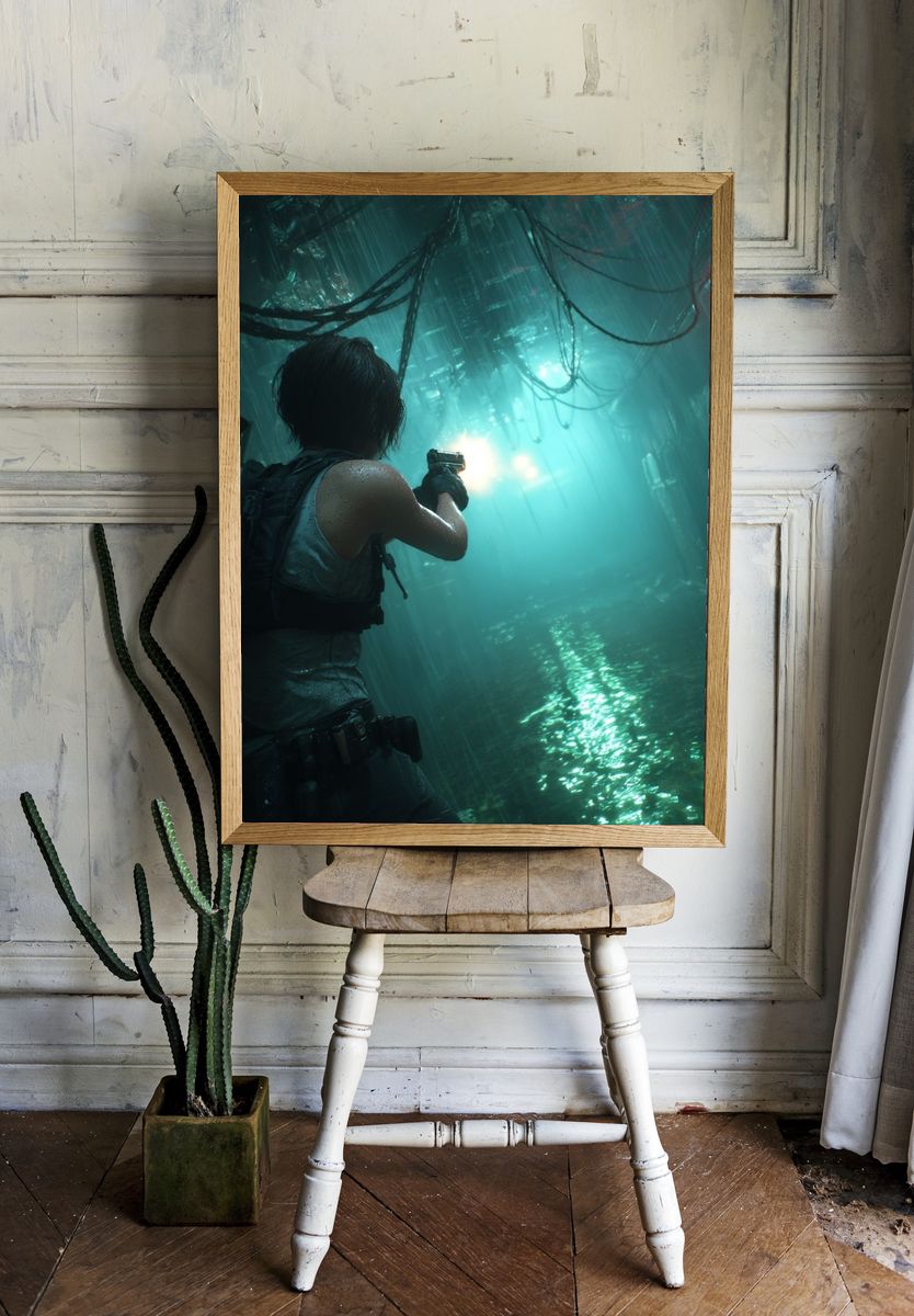 Survivor in the Shadows — Gaming Print room preview