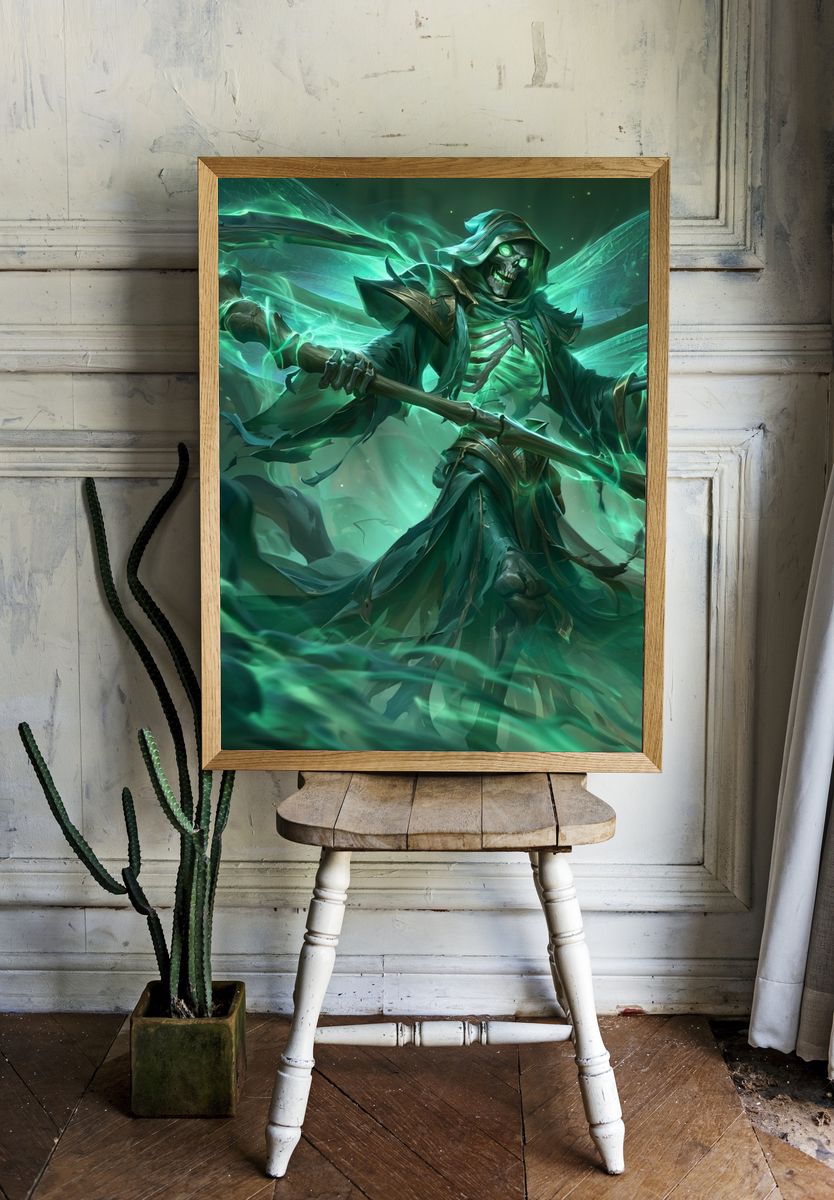 Spectral Reaper Fantasy Print. room preview