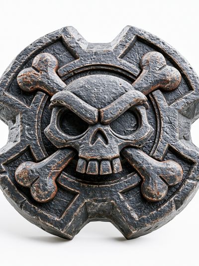 Skull Emblem Fantasy Poster.