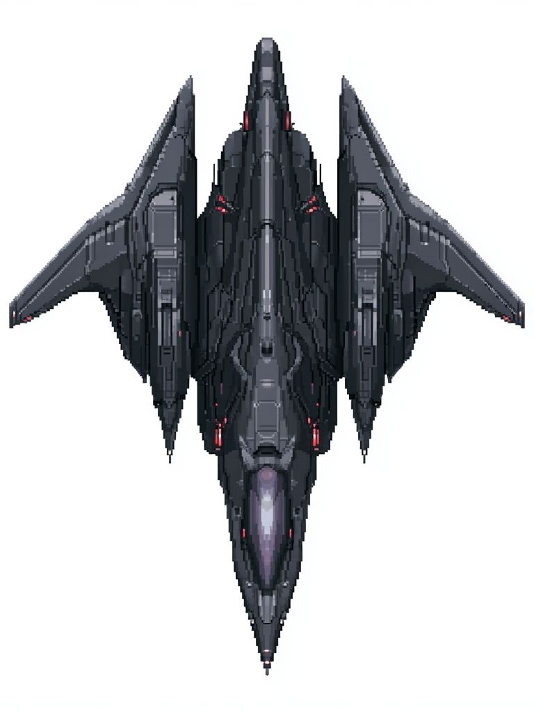 Pixel Space Fighter Poster. poster — gaming art