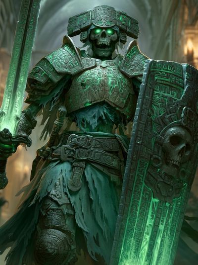Undead Warrior Fantasy Print. poster print