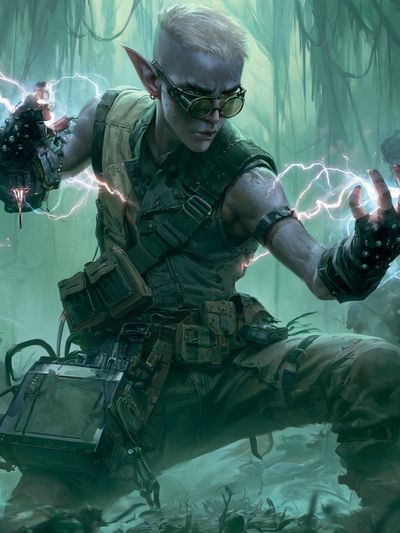 Jungle Elf Lightning Warrior Print.