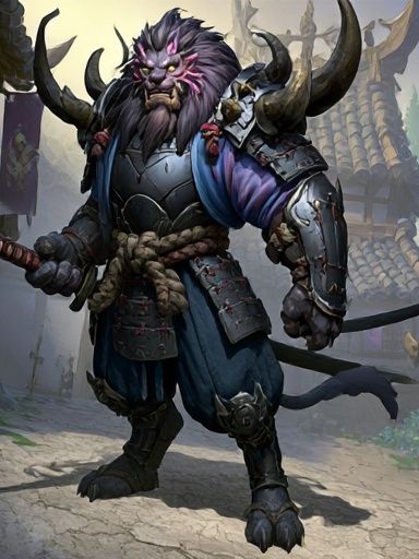 Armored Lion Warrior Fantasy Print. poster — gaming art